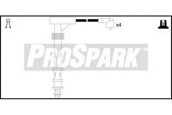 Ккомплект проводов зажигания OES823 STANDARD