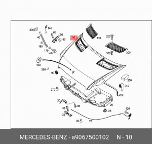 Капот A9067500102 MERCEDES BENZ