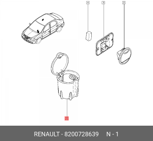 Пепельница 8200728639 RENAULT