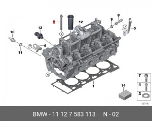 Болты крепления ГБЦ (комплект) 11 12 7 583 113 BMW