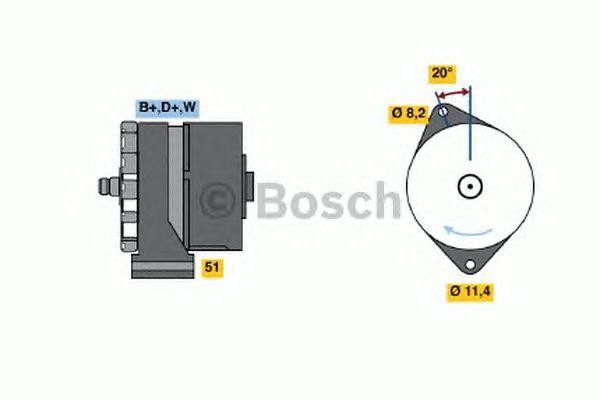 Генератор 0120469523 BOSCH