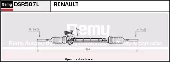 Рулевой механизм DSR587L DELCO REMY