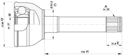 ШРУС TO-06 HDK