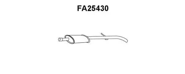 Предглушитель выхлопных газов FA25430 VENEPORTE