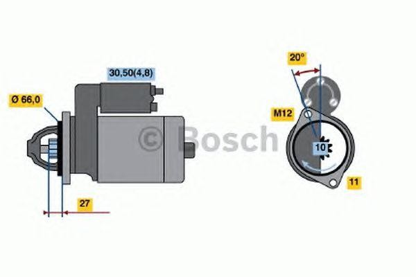 Стартер 0 001 107 452 BOSCH