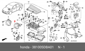 Сигнал звуковой 38100SDBA01 HONDA