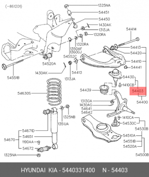 несущий / направляющий шарнир 5440331400 HYUNDAI KIA