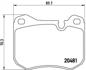 Комплект тормозных колодок, диско P65002 BREMBO