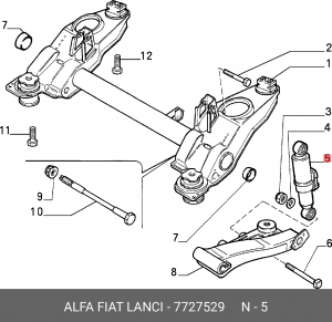 Амортизатор подвески 7727529 ALFA FIAT LANCIA