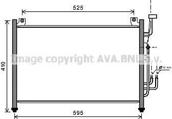 Радиатор кондиционера MZ5236 AVA