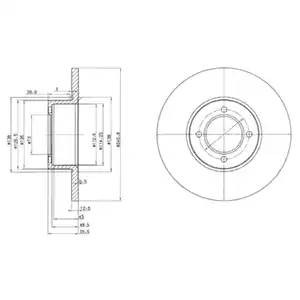 Тормозной диск BG2069 DELPHI
