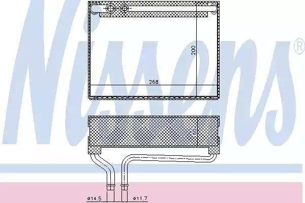 Испаритель, кондиционер 92186 NISSENS