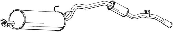 Глушитель выхлопных газов конечный 286-233 BOSAL