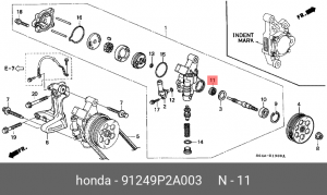 Сальник 91249P2A003 HONDA