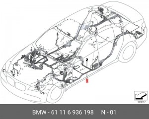 Жгут проводов 61 11 6 936 198 BMW