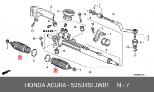Деталь 53534SFJW01 HONDA