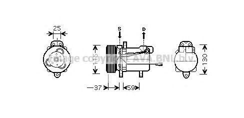 Компрессор кондиционера SZK092 AVA