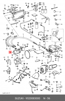 Компрессор, кондиционер 95200-83000 SUZUKI