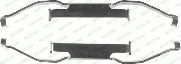 Комплектующие, колодки дискового тормоза FBA517 FERODO