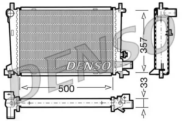 Радиатор, охлаждение двигател DRM10039 DENSO