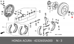 Деталь 42326S5A000 HONDA