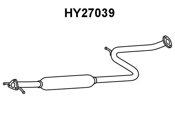 Предглушитель выхлопных газов HY27039 VENEPORTE