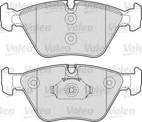 Комплект тормозных колодок, диско 598811 VALEO PHC