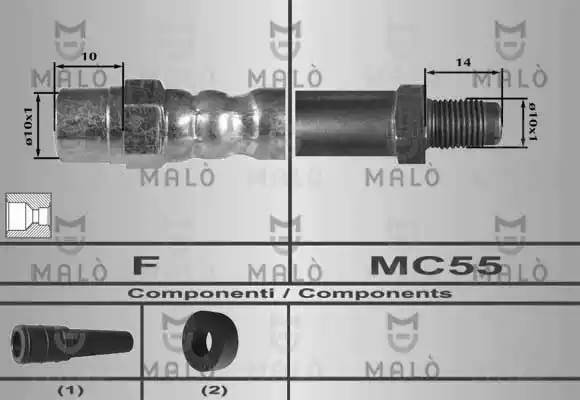 Тормозной шланг 80301 MALO