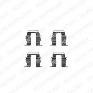 Комплектующие, колодки дискового тормоза LX0256 DELPHI