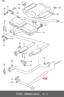 Деталь 88BB5248GA FORD