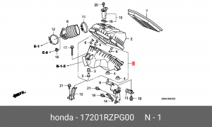 Корпус воздушного фильтра 17201RZPG00 HONDA