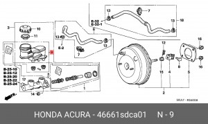 Ремкомплект 46661SDCA01 HONDA