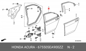 Деталь 67550SEA900ZZ HONDA