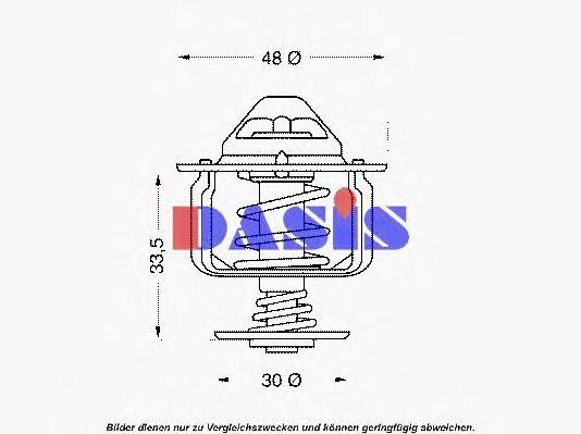 Термостат, охлаждающая жидкость 750646N AKS DASIS