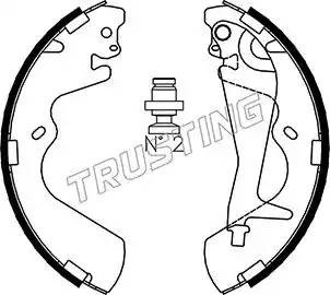 Комплект тормозных колодок 046.208 TRUSTING