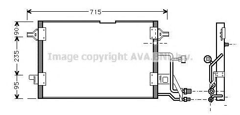 Радиатор кондиционера AI5116 AVA