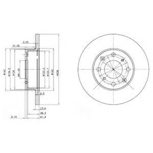 Тормозной диск BG2616 DELPHI
