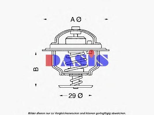 Термостат, охлаждающая жидкость 750922N AKS DASIS