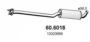 Средний глушитель выхлопных газов 606018 ASSO