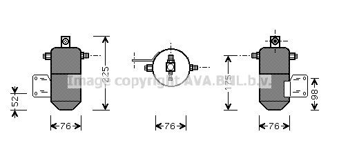 Радиатор охлаждения ДВС TO2240 AVA