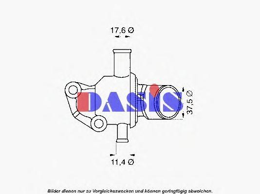 Термостат, охлаждающая жидкость 750892N AKS DASIS