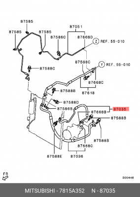Шланг кондиционера 7815A352 MITSUBISHI
