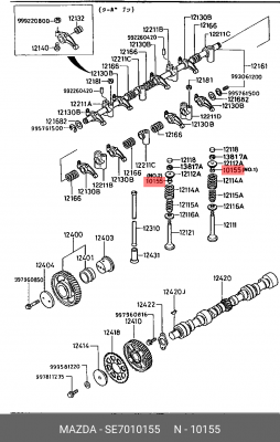 Колпачок маслосъемный SE7010155 MAZDA