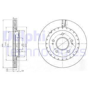 Тормозной диск BG3814 DELPHI