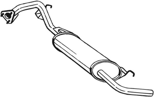 Глушитель выхлопных газов конечный 163-213 BOSAL