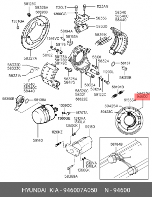 Датчик ABS 946007A050 HYUNDAI KIA