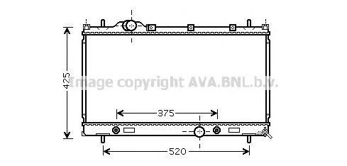 Радиатор охлаждения ДВС CR2087 AVA