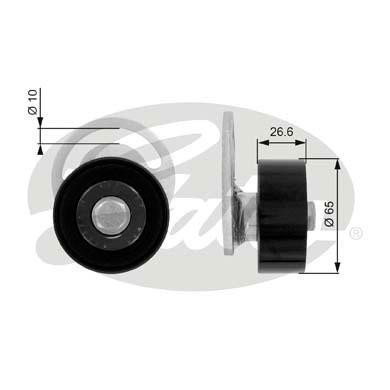 Натяжной ролик, поликлиновой  ремень T36058 GATES