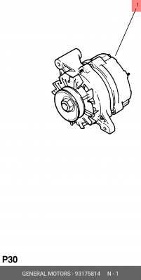Генератор 93175814 GENERAL MOTORS