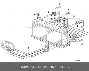 Трубка 64 51 8 391 367 BMW